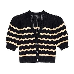 Rails Black and Cream Wave Cardigan